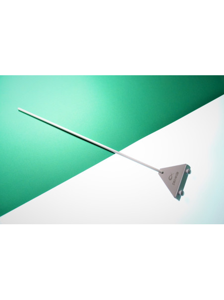 Rasqueta Blanca PezVerde 39cm. Acero Inox.