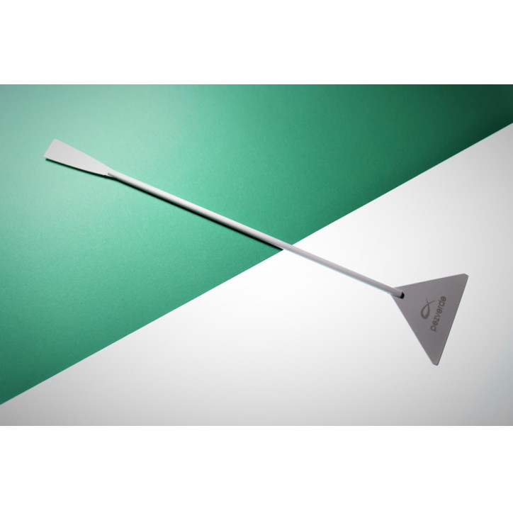 Espatula Blanca PezVerde 31,5cm. Acero Inox.