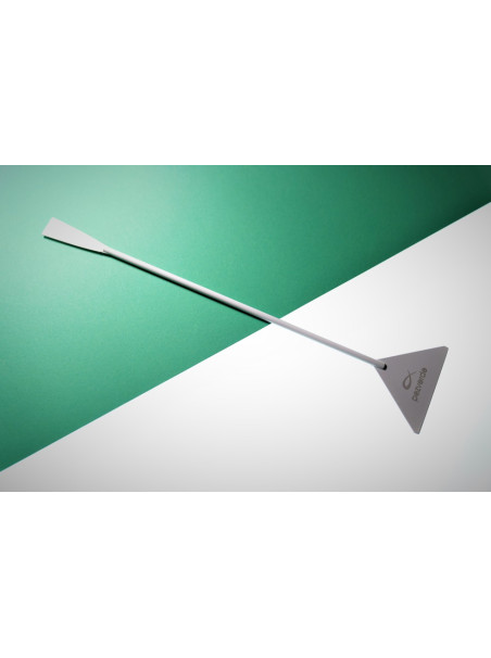 Espatula Blanca PezVerde 31,5cm. Acero Inox.