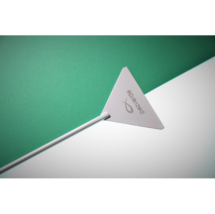 Espatula Blanca PezVerde 31,5cm. Acero Inox.