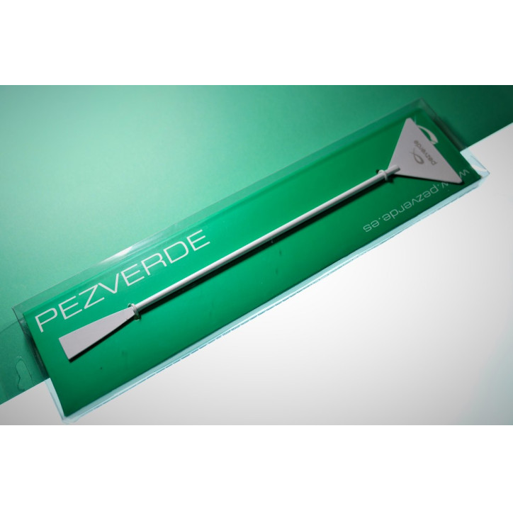 Espatula Blanca PezVerde 31,5cm. Acero Inox.
