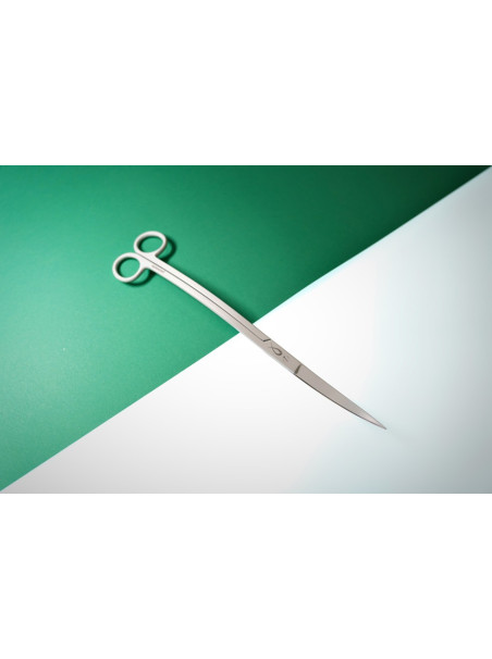 Tijeras Doble Curva Blancas PezVerde 24cm Acero