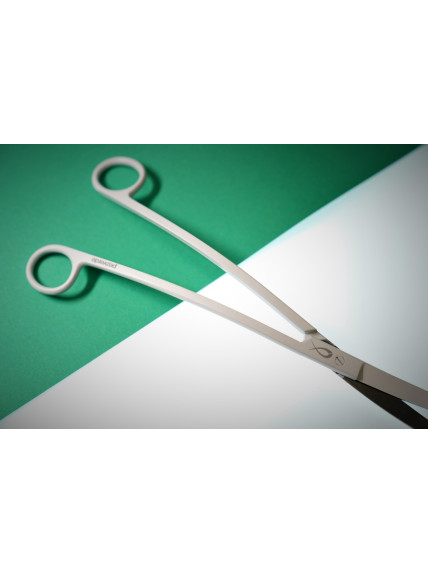 Tijeras Doble Curva Blancas PezVerde 24cm Acero 2