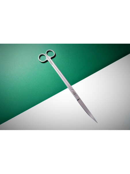 Tijeras Curvas Blancas PezVerde 25cm Acero Inox