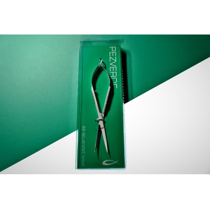 Nano tijeras Click Click Blancas Curvas PezVerde