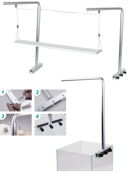 Soporte de Aluminio Chihiros para pantallas colgables 2