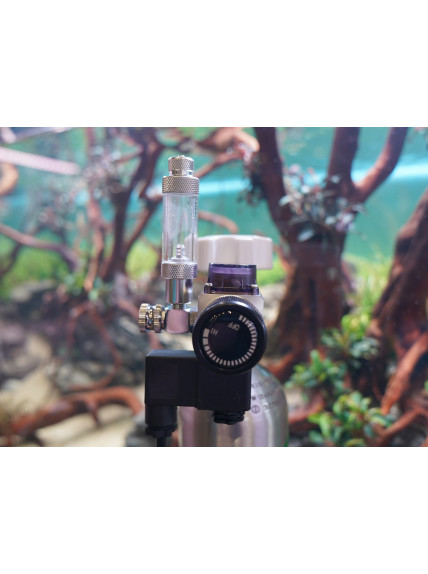 Manorreductor con Solenoide y Cuentaburbujas PezVerde V2.0 – Regulador de CO2 profesional para acuarios plantados