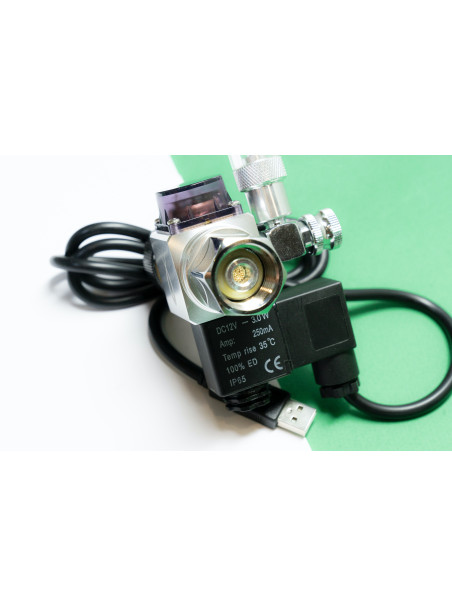 Manoreductor con Solenoide y CuentaBurbujas PezVerde