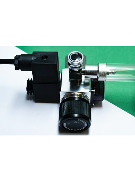 Manoreductor con Solenoide y CuentaBurbujas PezVerde