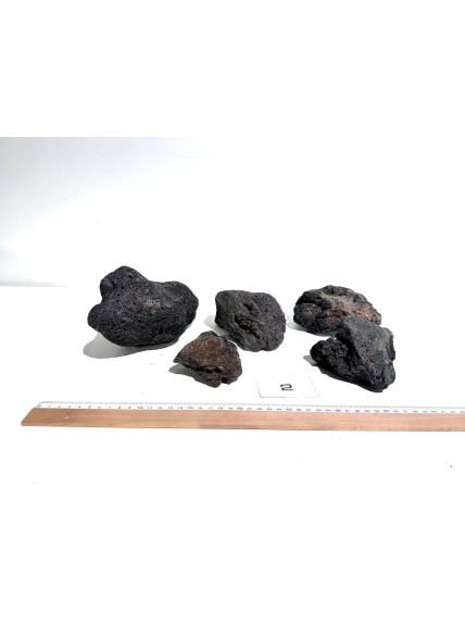 Roca Lava Volcanica Negra Seleccionada - Pack número 2 2