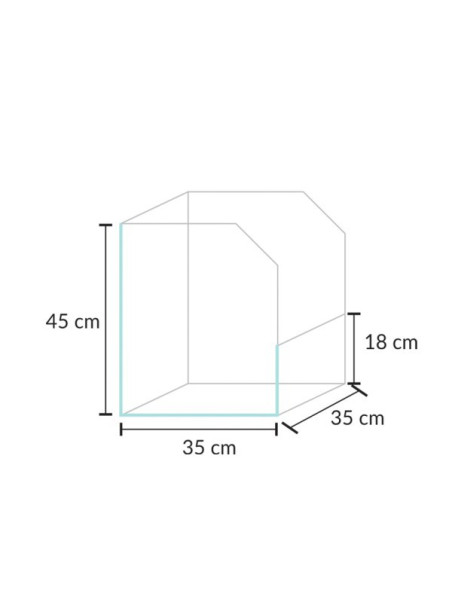Paludario BLAU Cubic SELVA 35