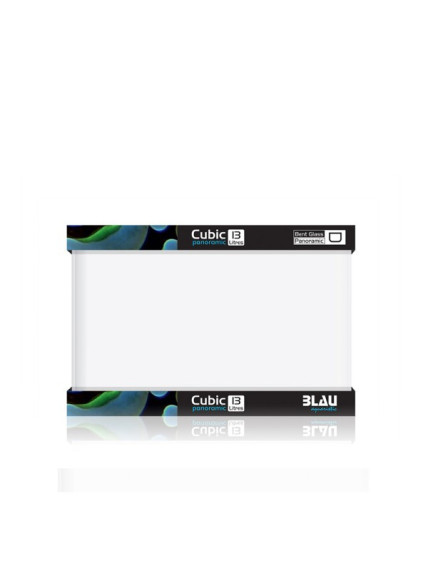Acuario BLAU Cubic 13L – Nano acuario panorámico de cristal curvado