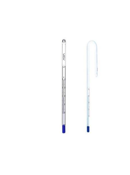ADA NA Thermometer J-15WH – Termómetro en vidrio para acuarios sin marco (hasta 15 mm de grosor)