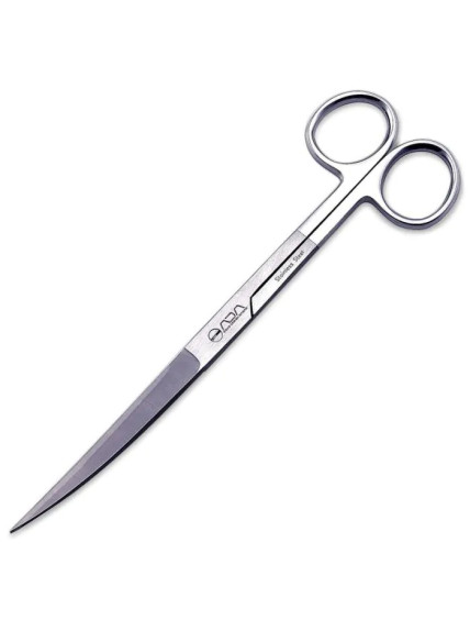 ADA Pro-Scissors Short (Curve Type) – Tijeras curvas de poda para acuarios plantados (170 mm)