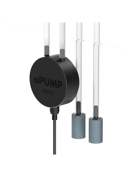 aPUMP MAXI AquaLighter – Bomba de aire ultra silenciosa con dos salidas