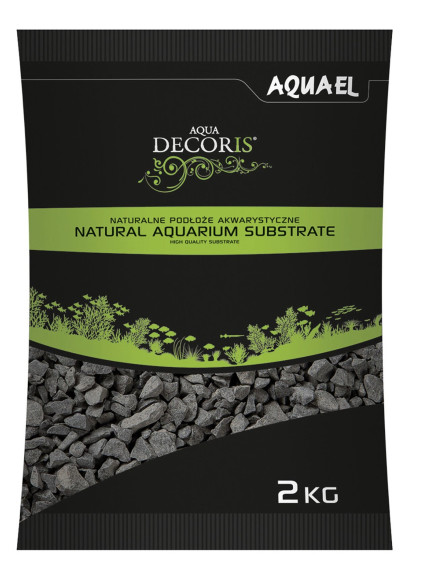 AquaEL Basalt Gravel 2-4mm (2Kg) – Grava de basalto natural para acuarios