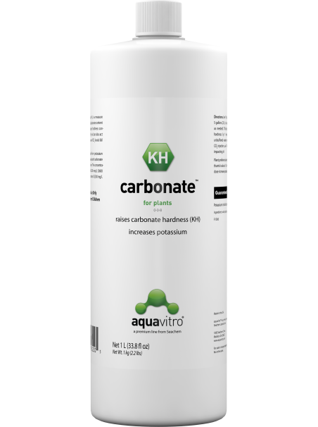 AquaVitro Carbonate 1L – Aumenta la dureza de carbonatos (KH) y aporta potasio en acuarios plantados