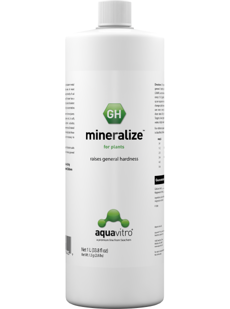 AquaVitro Mineralize 1L – Restaura la dureza general (GH) en acuarios plantados