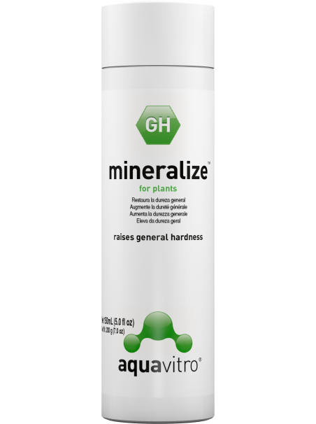 AquaVitro Mineralize 150 mL – Restaura la dureza general (GH) en acuarios plantados