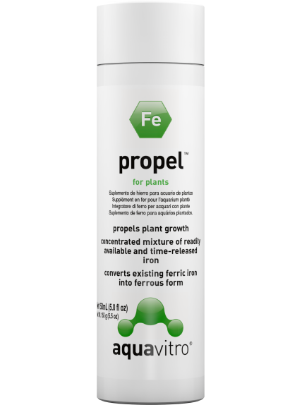 AquaVitro Propel 150 mL – Suplemento de hierro para acuarios plantados
