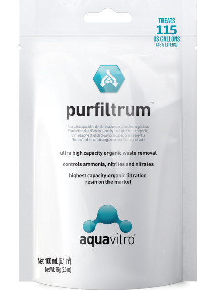 AquaVitro Purfiltrum 100 mL – Resina filtrante de alto rendimiento para acuarios