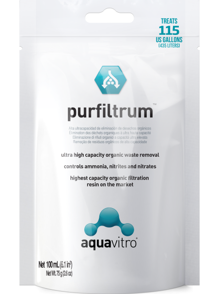 AquaVitro Purfiltrum 100 mL – Resina filtrante de alto rendimiento para acuarios