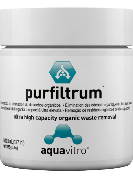 AquaVitro Purfiltrum 225 mL – Resina filtrante de alto rendimiento para acuarios
