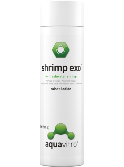 AquaVitro Shrimp EXO 150 mL – Suplemento de yodo para gambarios