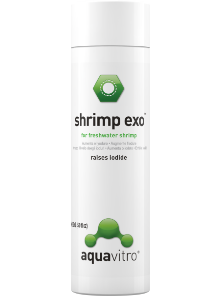 AquaVitro Shrimp EXO 150 mL – Suplemento de yodo para gambarios