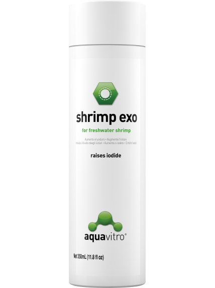 AquaVitro Shrimp EXO 350 mL – Suplemento de yodo para gambarios
