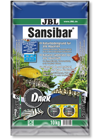 Arena Negra JBL Sansibar Dark 10Kg | Arena Fina Natural para Acuarios y Aquascaping