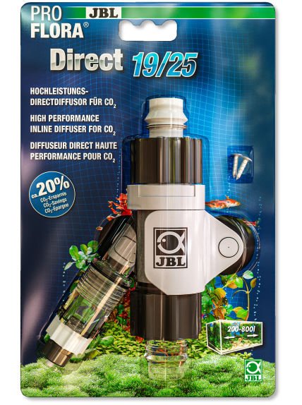 JBL ProFlora Direct 19/25 – Atomizador externo de CO2 para filtros de acuario