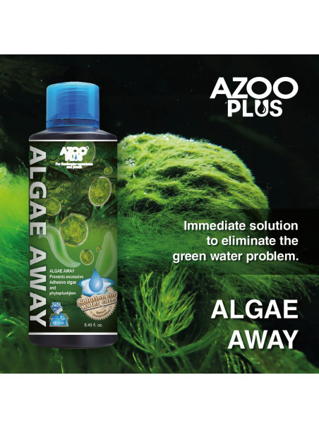 AZOO Algae Away 250mL – Eliminador y preventivo de algas para acuarios