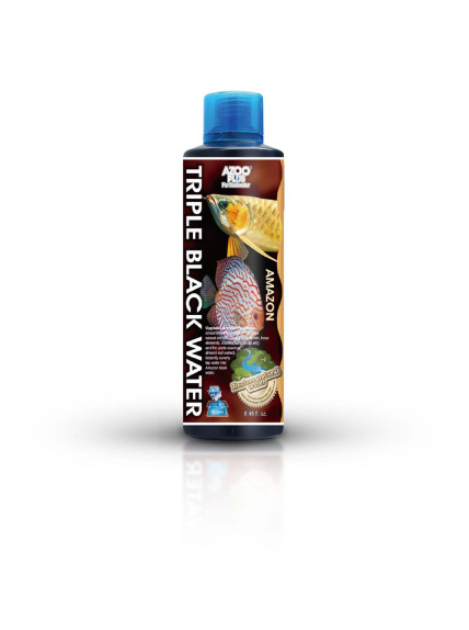 AZOO Plus Triple Black Water 500 mL | Concentrado de Aguas Negras para Acuarios de Agua Dulce