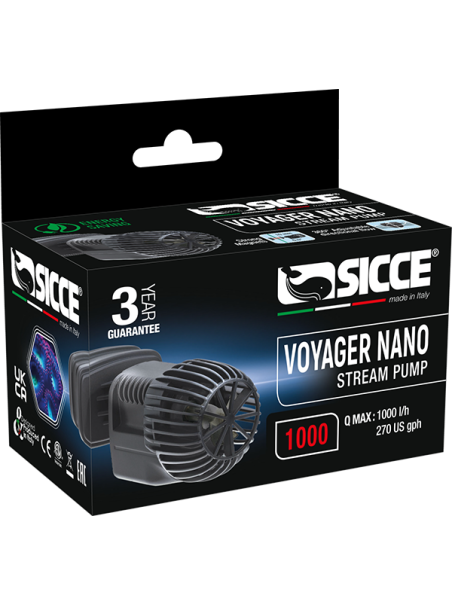 Bomba de Movimiento SICCE Voyager Nano 1000 L/h – Compacta, silenciosa y eficiente