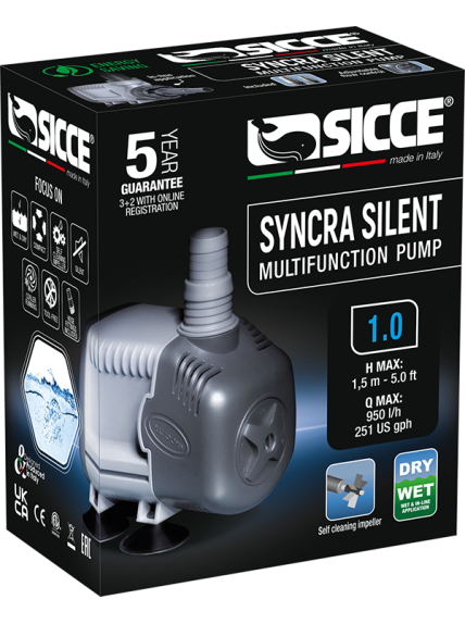 Bomba SICCE Syncra Silent 1.0 – 950 L/h 2