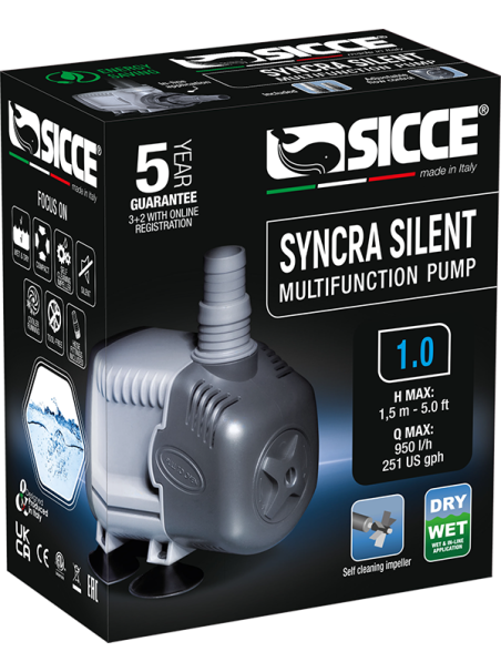 Bomba SICCE Syncra Silent 1.0 – 950 L/h