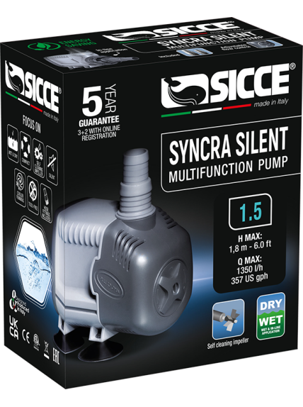 SICCE Syncra Silent 1.5 – Bomba de agua silenciosa para acuarios 2
