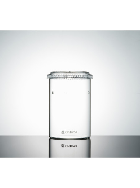Chihiros Glass Pot DEW S – Recipiente de cristal para Wabi-Kusa y plantas emergidas