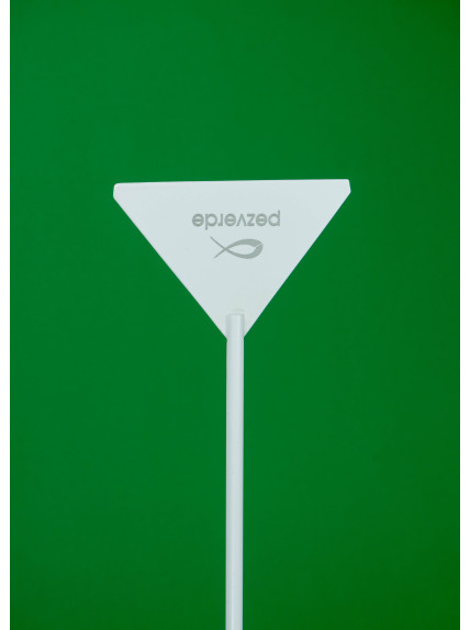 Espatula Blanca PezVerde 31,5cm. Acero Inox. 2