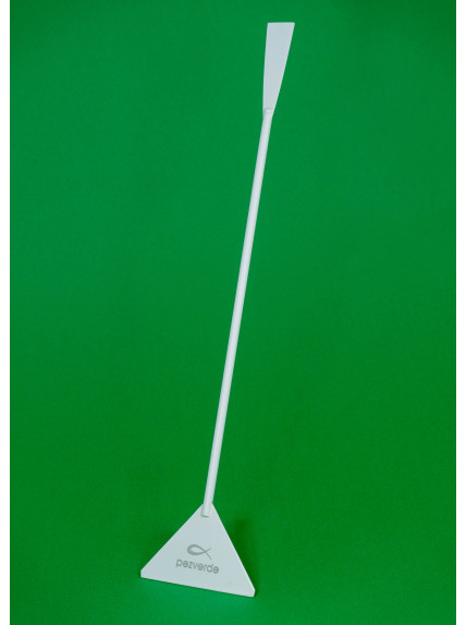 Espatula Blanca PezVerde 31,5cm. Acero Inox.