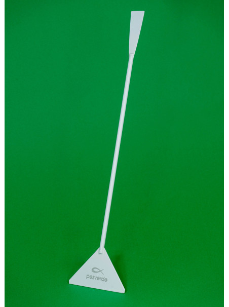 Espatula Blanca PezVerde 31,5cm. Acero Inox.