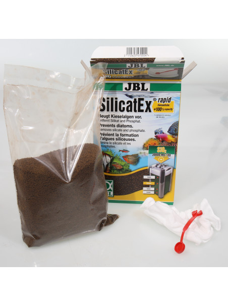 JBL SilikatEx Rapid 400 g – Material filtrante para eliminar silicatos en acuarios