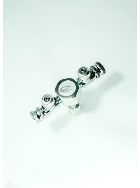 Manorreductor Doble con Solenoide y CuentaBurbujas PezVerde V2.0 – Sistema profesional de CO2 para acuarios plantados