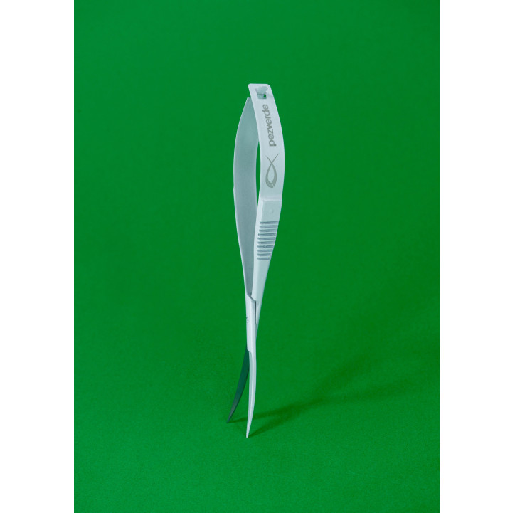 Nano tijeras Click Click Blancas Curvas PezVerde