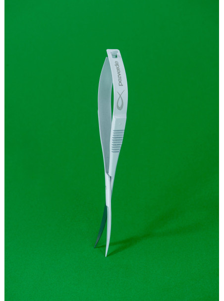 Nano tijeras Click Click Blancas Curvas PezVerde