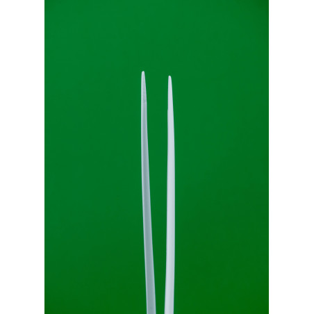 Pinzas Rectas Blancas PezVerde 25cm. Acero Inox