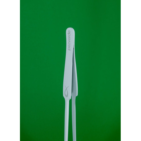 Pinzas Rectas Blancas PezVerde 25cm. Acero Inox