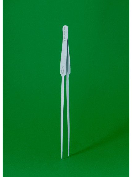 Pinzas Rectas Blancas PezVerde 25cm. Acero Inox