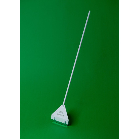 Rasqueta Blanca PezVerde 39cm. Acero Inox.